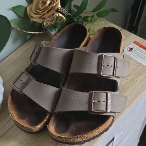 Birkenstock Brown Double-Strap Sandals